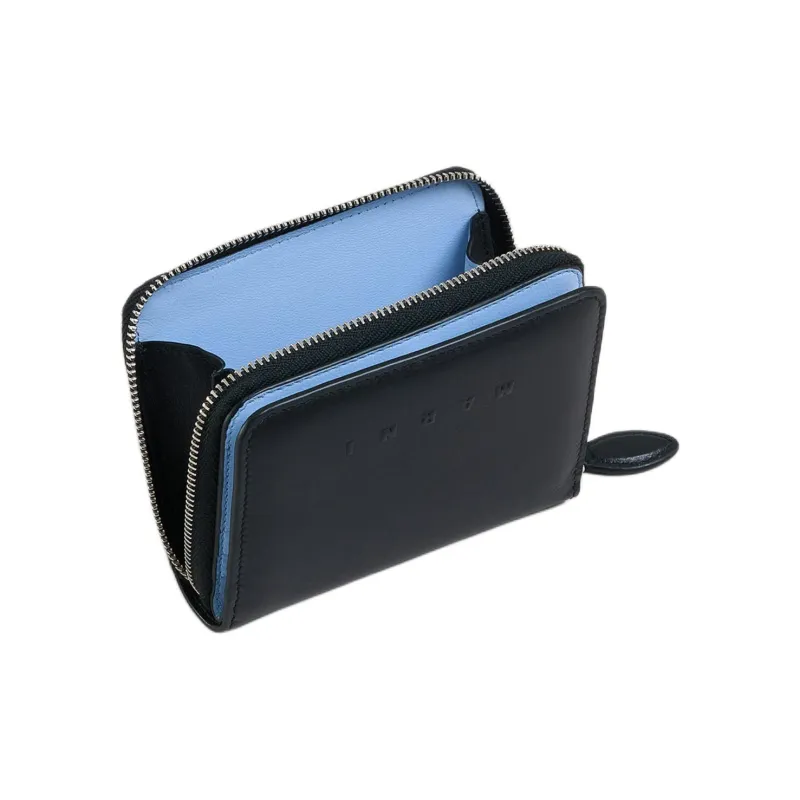 MARNI Calfskin Wallet Men's Black-4
