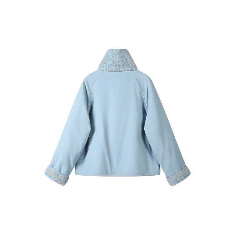 PAZZO Loose Fit Versatile Thickened And Fleece Lined Cotton Jacket Puffer Jacket Women's-1