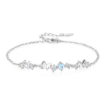 KADER 925 Sterling Silver Bracelets Women's Silver Box