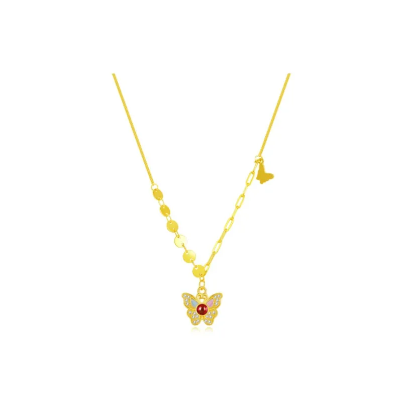 Chongqing Gold Store S925 Silver Necklaces Women's-0