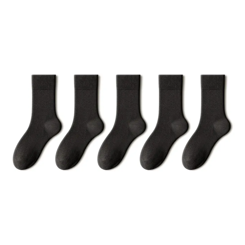 YINSHILIANGPIN Mid Calf Socks Men's 5 Pack-15