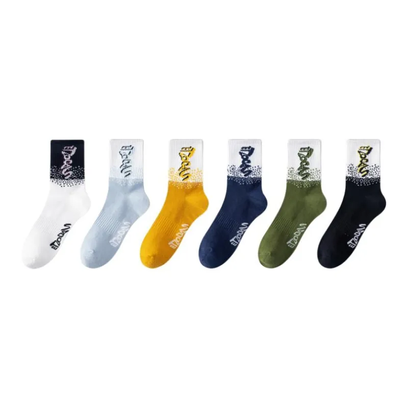 MIIOW Mid Calf Socks Unisex Combo Set-54