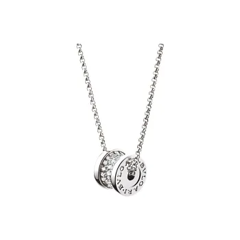 BVLGARI B.Zero1 Series 18K White Gold Necklaces Unisex