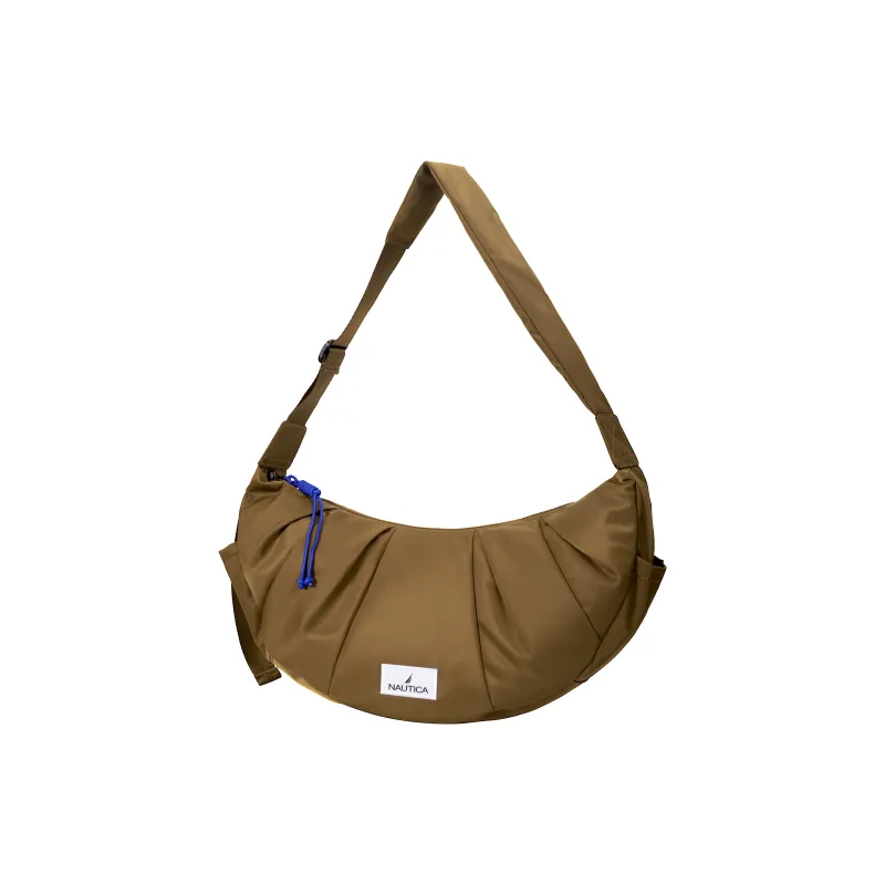 NAUTICA Nylon Croissant Bag Crossbody Bag Regular Unisex Brown-2