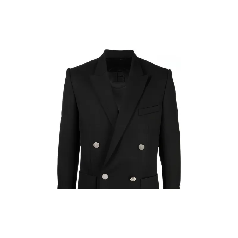 BALMAIN SS23 Business Suits Coats Men's Black-6