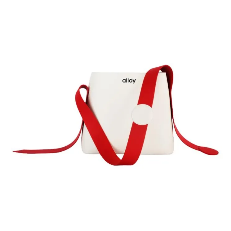 Alloy Cow Leather Colored Ribbon Bag, Tote Bag, Shoulder Bag Regular Unisex-2