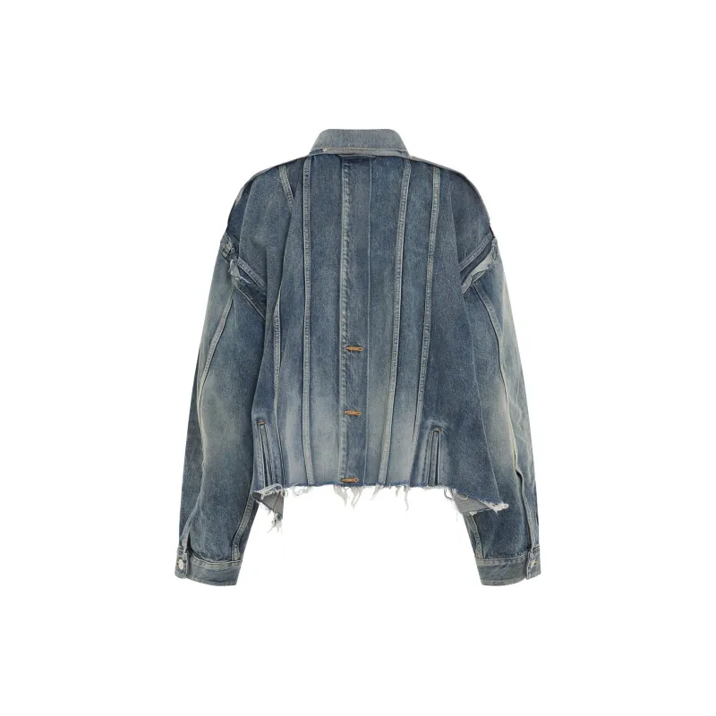 Balenciaga Deconstructed Panelled Denim Jacket-1