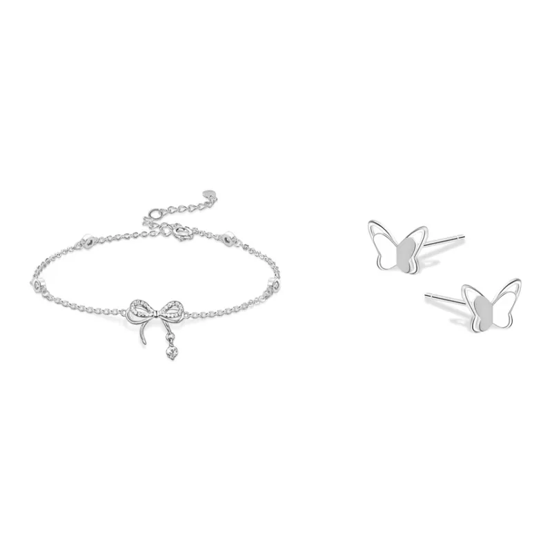 KUMET Sterling Silver Bracelets Women's Couple Birthday Gift For Anniversary-5