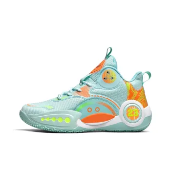 BIANSULONG Cushioned Slip Resistant Abrasion Resistant Low Top Basketball Shoes Unisex Aqua