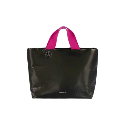 ALICE MARTHA Pure Vegan Leather Tote Bag Shopping Bag Shoulder Bag Handbag Mini Women's Dark Khaki