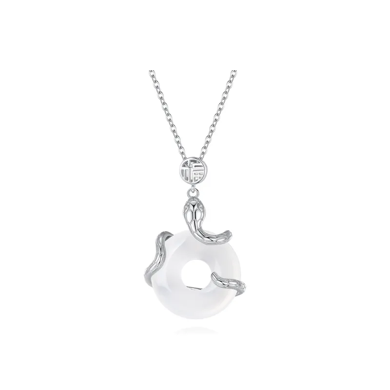 CHINA GOLD Chalcedony Necklaces Women's-3