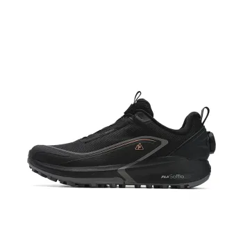 FILA Wear resistant And Lightweight Low Top Running Shoes Women's Black
