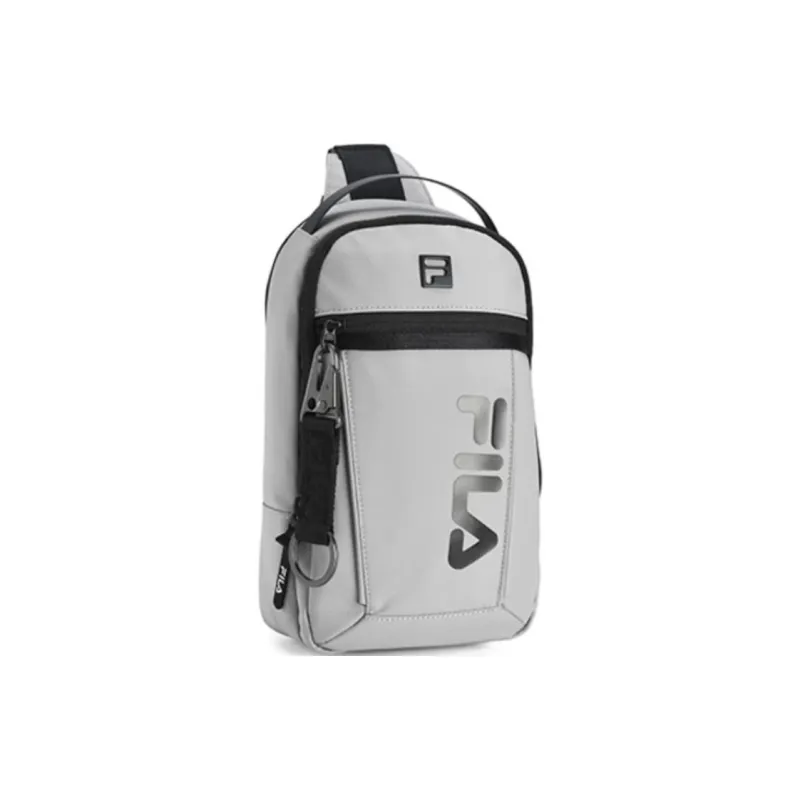 FILA Fitness Series Fabric Portable One Shoulder Crossbody Bag Sling Bag Mini Unisex Misty Rain Gray-1