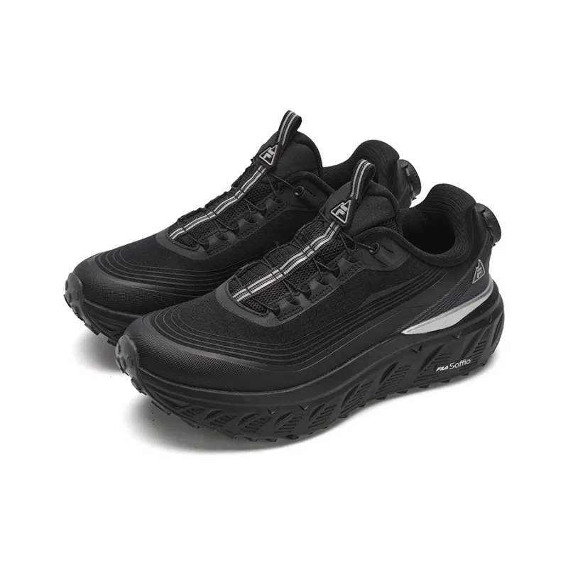 FILA BOA EXPLORER Wear resistant And Lightweight Low Top Running Shoes Women's Black-2