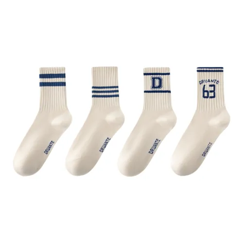 Yalu Mid Calf Socks Unisex 4 Pack