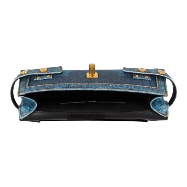 BALMAIN B Buzz Pouch 23 Foldover Top Clutch Bag-2