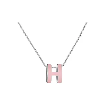 HERMES POP H Collection Alloy Necklaces Women's Silver Chain