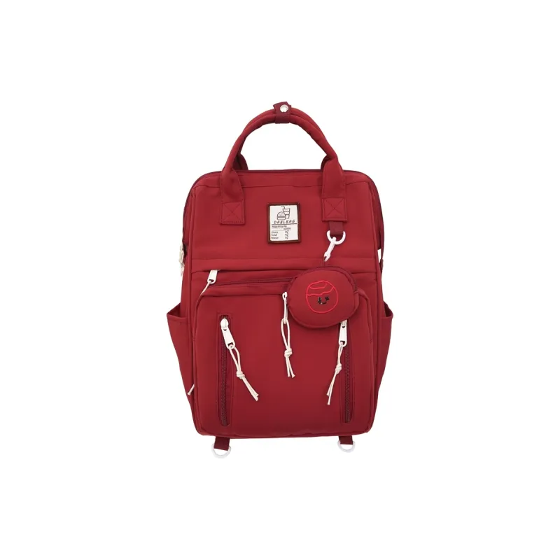 Yalu Nylon Backpack Women's Mint Green/White/Black/Burgundy/Yellow-18
