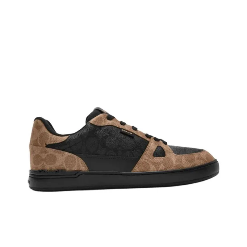 COACH Clip Low Top Skateboard Shoes Men's Brown-1