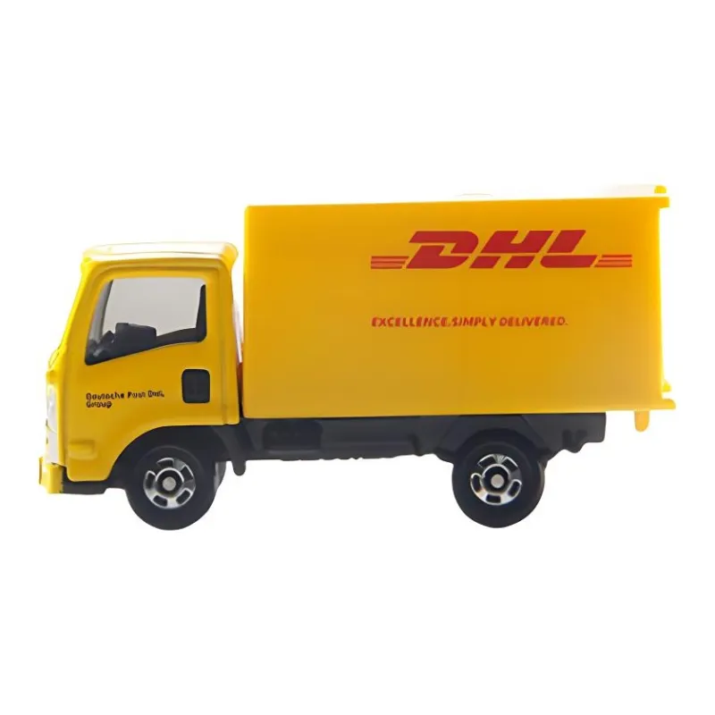 TAKARA TOMY Size 109 DHL Express Delivery Truck Alloy Car Assembled Models-3