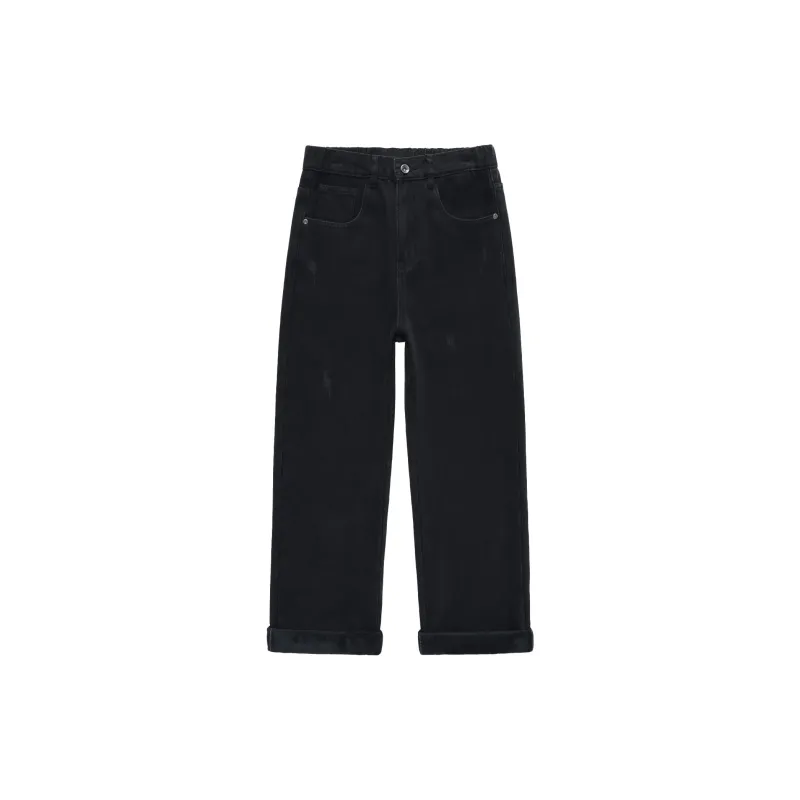 SANTASTIC Jeans Men Black Fleece-Lined-1