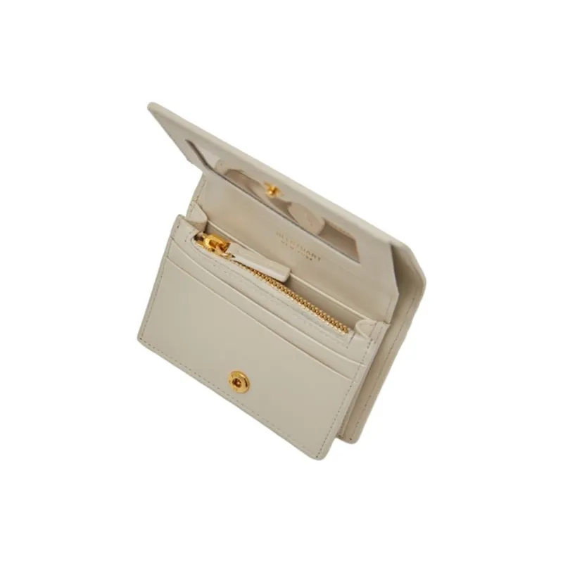 JILL STUART Cow Leather Wallet Women's Ivory-2