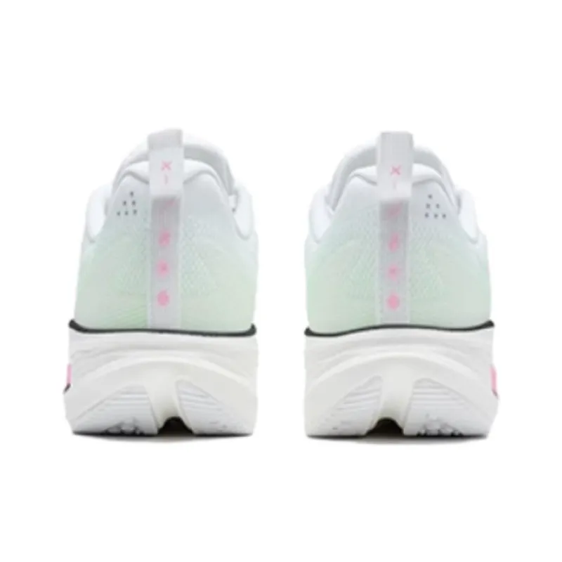 XTEP Speed 5.0LITE Anti Slip Wear Resistant Low Top Casual Running Shoes Women's White Green Pink-5