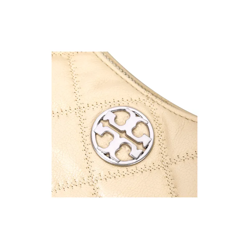 TORY BURCH Leather Shoulder Bag, Portable Crossbody Bag Mini Women's White-4
