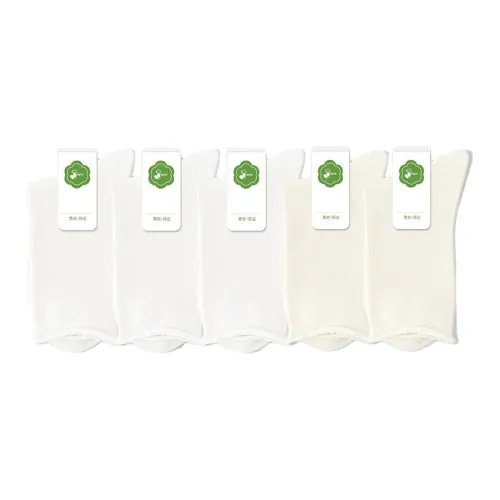 MODENGYUNMA Mid-Calf Socks Women's 5 Pack