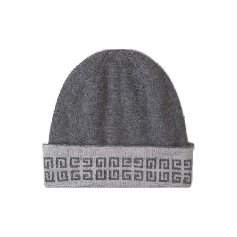 Givenchy Logo Intarsia Knit Turn-Up Beanie-0