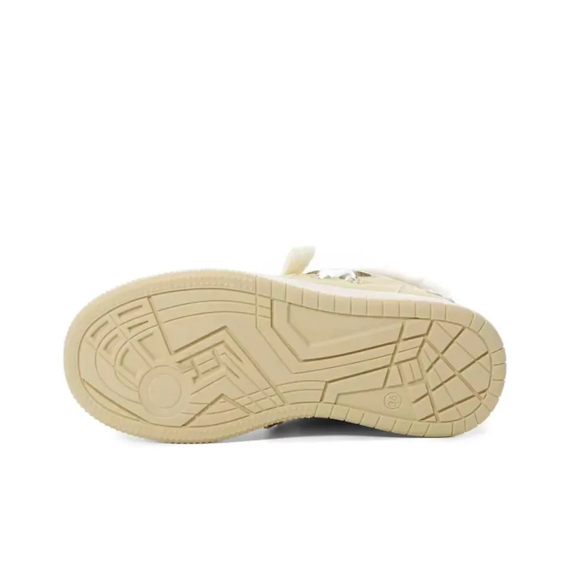 Anime Story Anti Slip Wear Resistant Lightweight Breathable Low Top Skateboard Shoes Women's Cream Blue Box Included-10