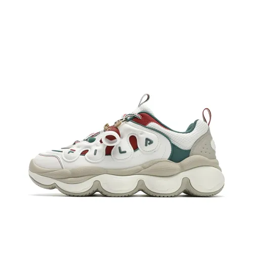 FILA PEASE Anti Slip Wear Resistant Low Top Casual Shoes Men's White
