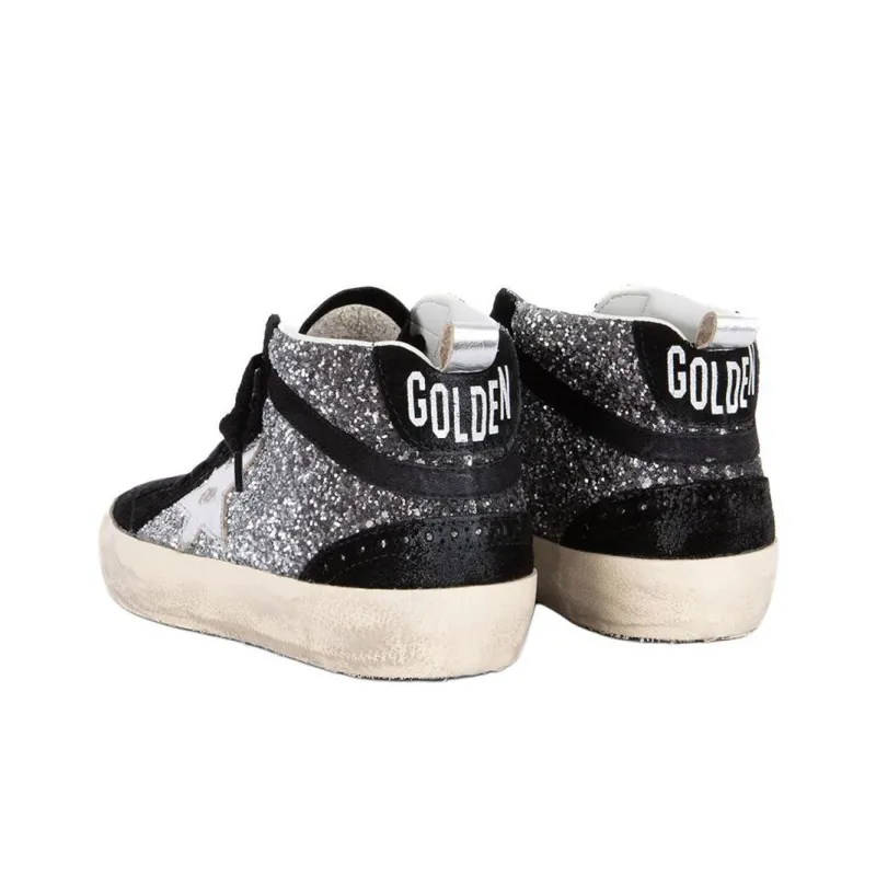Golden Goose Mid Star Mid Top Skateboard Shoes Women's Black-3