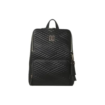 DAKS Cow Leather Backpack Women's Black
