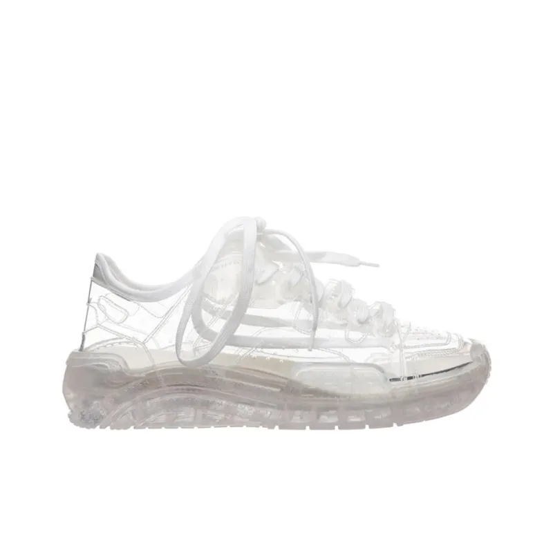 GCDS Anti-Slip Wear-Resistant Low-Top Casual Shoes Unisex White-1