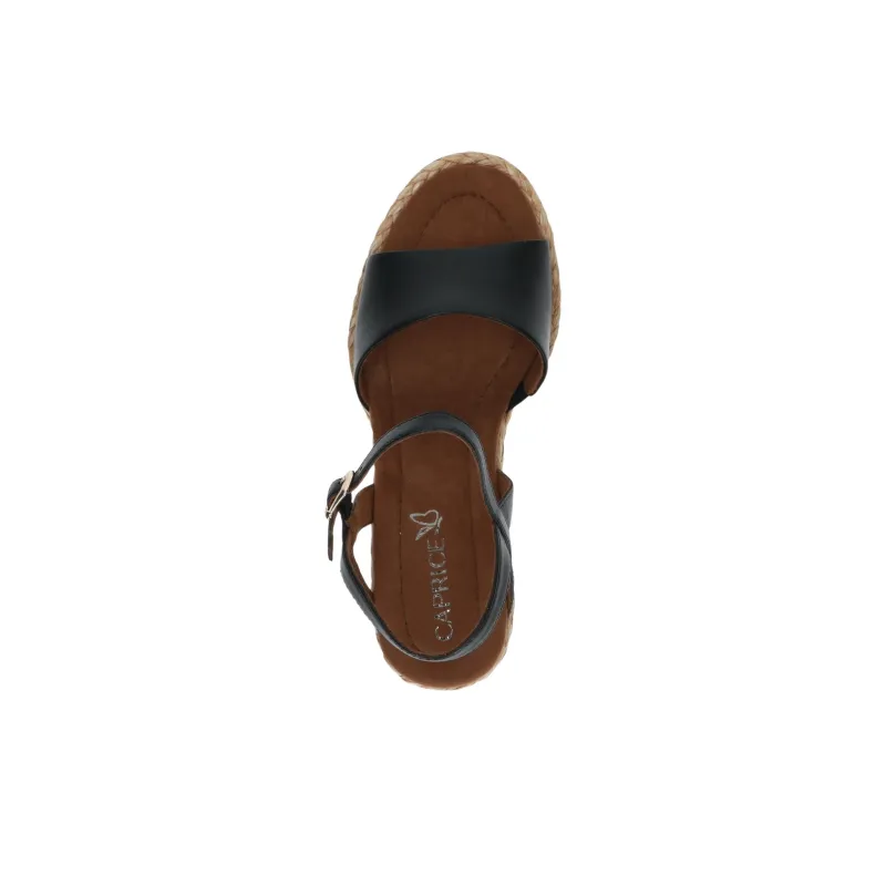 CAPRICE Breanna Strap Sandals 7.5cm Women's Black-3