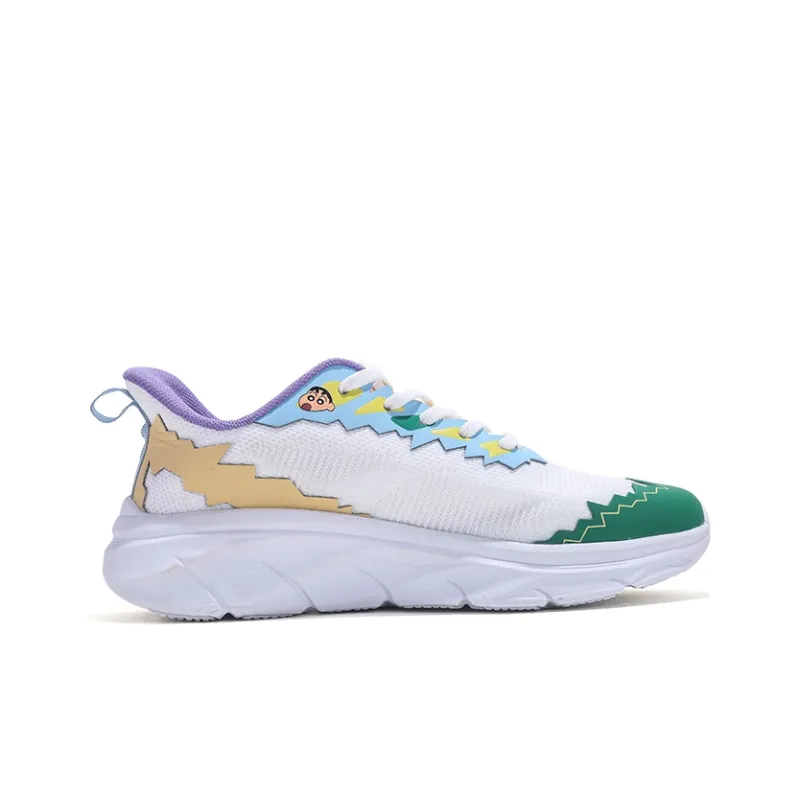 Crayon Shinchan x Jifffly Rebound Lightweight Breathable Low-Top Running Shoes Unisex-12
