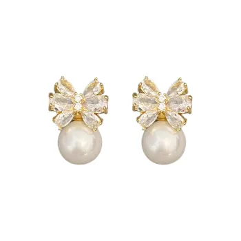 Zhongzang Copper Plated With Real Gold Earrings Women's