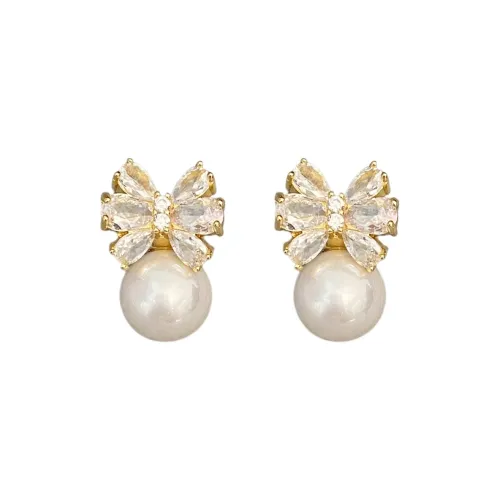 Zhongzang Copper Plated With Real Gold Earrings Women's
