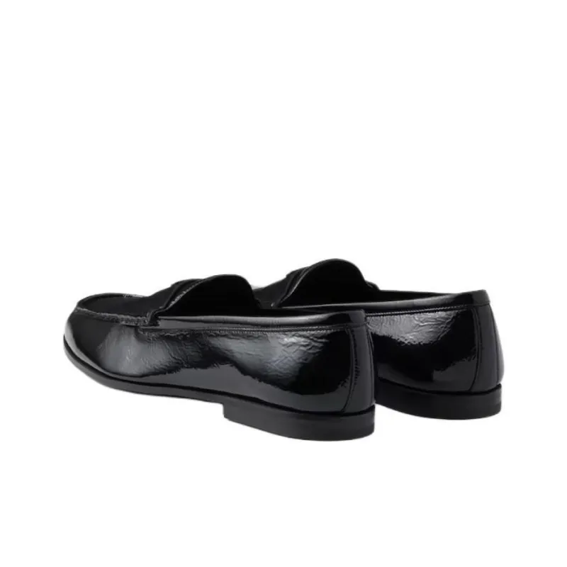PRADA Mocassini Loafers Men's Black-4