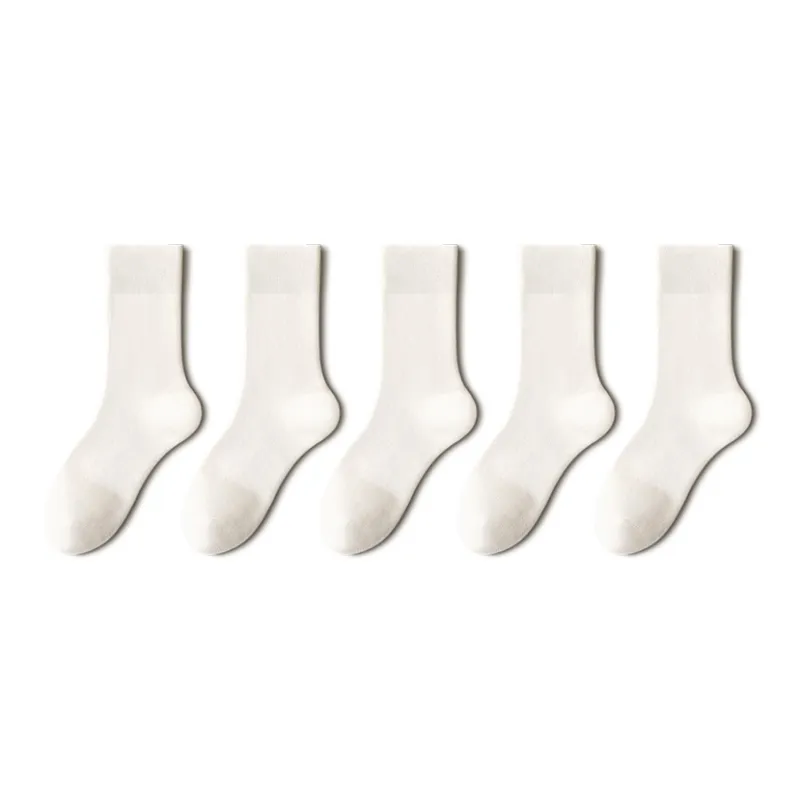 YINSHILIANGPIN Mid Calf Socks Men's 5 Pack-12