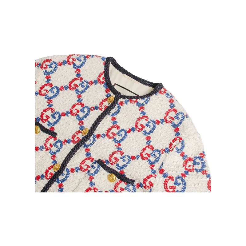 GUCCI 2010s Gg Tweed Jacket-4