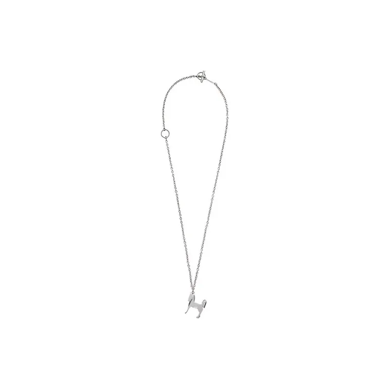 HERMES Panache Metal, Palladium Plated Necklaces Unisex Silver-1