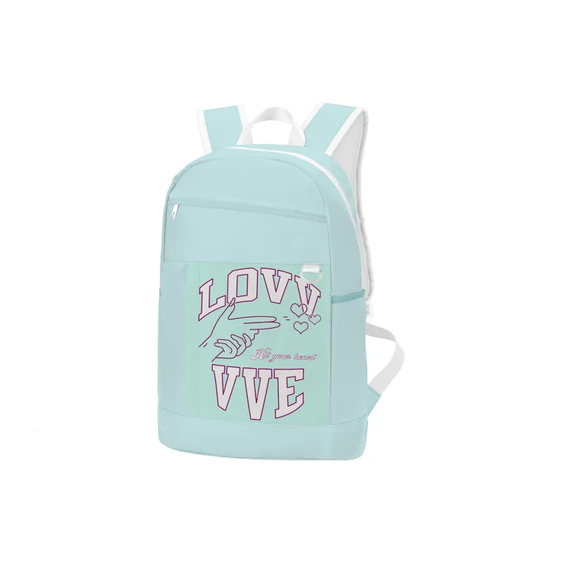 LOVVVVE X TURN UP Collaboration Polyester Backpack Unisex Blue-1