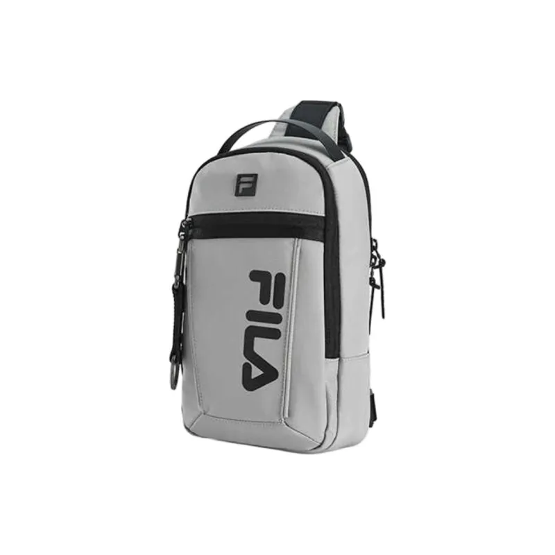 FILA Fitness Series Fabric Portable One Shoulder Crossbody Bag Sling Bag Mini Unisex Misty Rain Gray-2