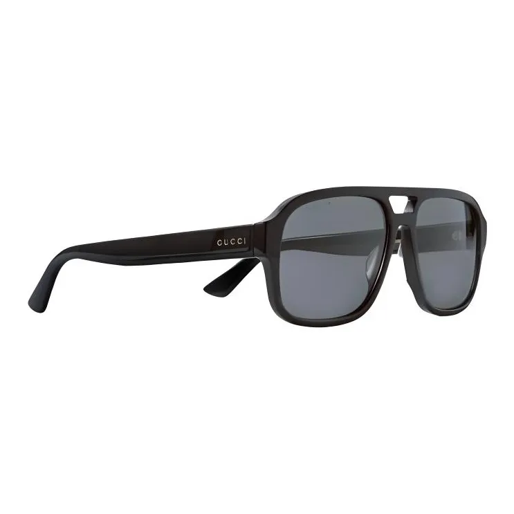 GUCCI Acetate Aviator Sunglasses Men's Black-1