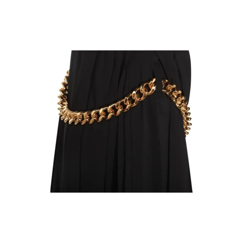Balenciaga Pleated Chain Detailed Skirt-2