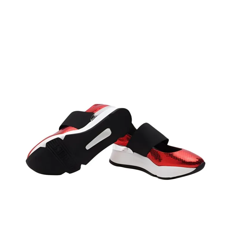 RUCOLINE R-Evolve Low-Top Casual Shoes 6cm Women's Red-6
