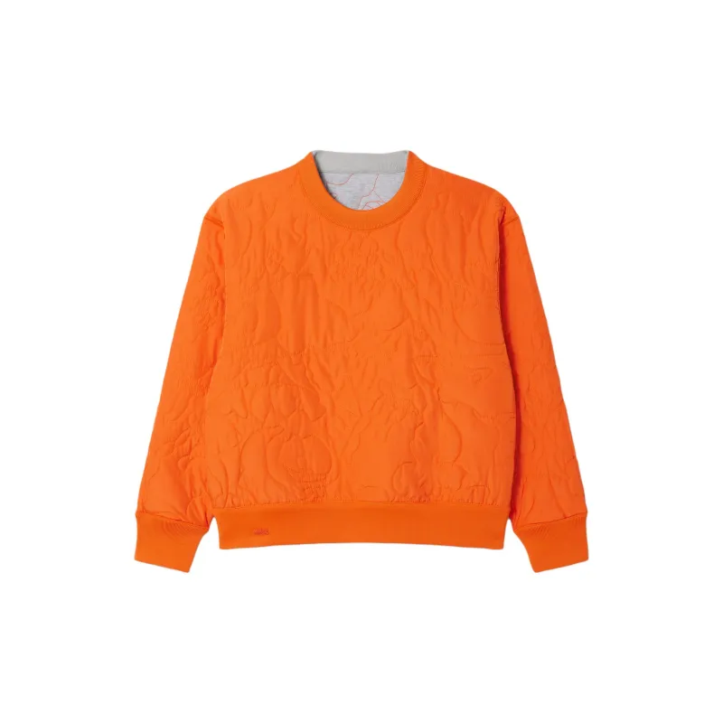 LACOSTE Sweatshirt Women's Gray Chinoiserie/Orange-1