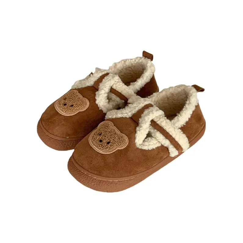 SHIGUDE Cotton Slippers Unisex Black-6